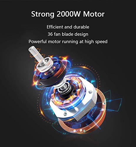 Secadora Manos Inteligentes de alimentación de Red automática de Alta Velocidad del Viento y Aseo inducción automática secador de Aire 2000w de Potencia baño secador de Mano fría,Negro