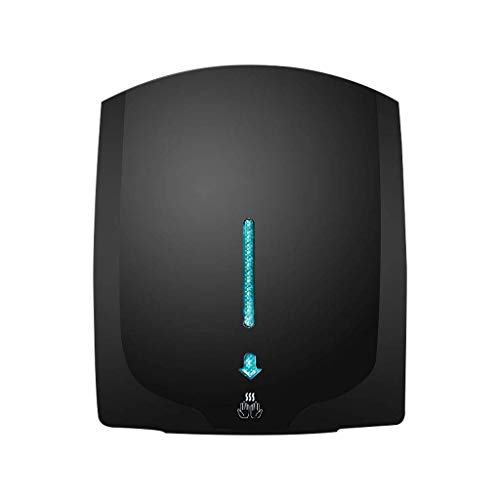 Secadora Manos Inteligentes de alimentación de Red automática de Alta Velocidad del Viento y Aseo inducción automática secador de Aire 2000w de Potencia baño secador de Mano fría,Negro