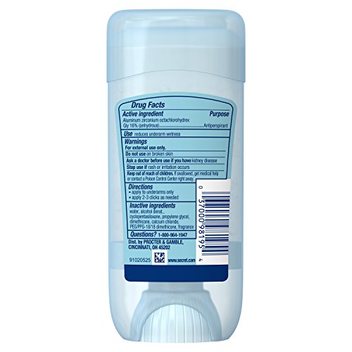 Secret Fresh Va Vanilla Gel Transparente Antitranspirante y Desodorante – 2.6oz