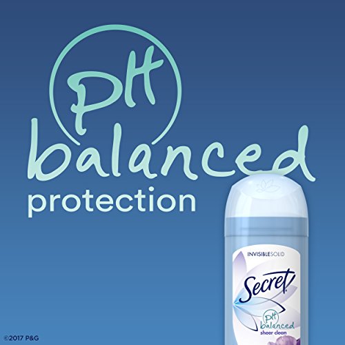 Secret Original Sheer Clean Scent Women's Invisible Solid Ph Balanced Antiperspirant & Deodorant 2.6 Oz by Secret