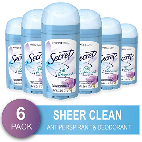 Secret Original Sheer Clean Scent Women's Invisible Solid Ph Balanced Antiperspirant & Deodorant 2.6 Oz by Secret