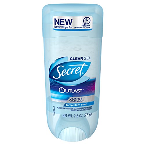Secret Outlast Completely Clean Scent Women's Clear Gel Antiperspirant & Deodorant 2.6 Oz by Secret