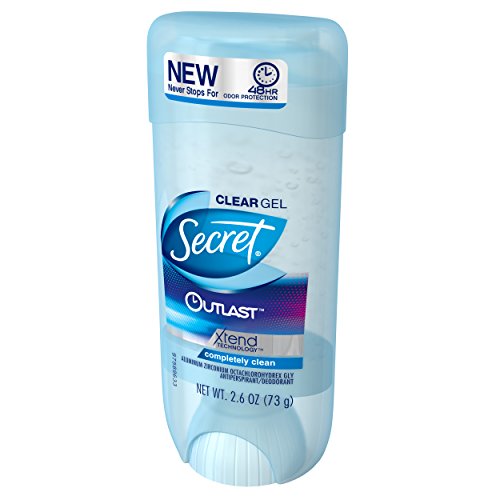 Secret Outlast Completely Clean Scent Women's Clear Gel Antiperspirant & Deodorant 2.6 Oz by Secret
