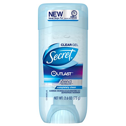 Secret Outlast Completely Clean Scent Women's Clear Gel Antiperspirant & Deodorant 2.6 Oz by Secret