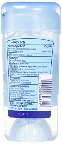 Secret Outlast Unscented Women's Clear Gel Antiperspirant & Deodorant 2.6 Oz by Secret