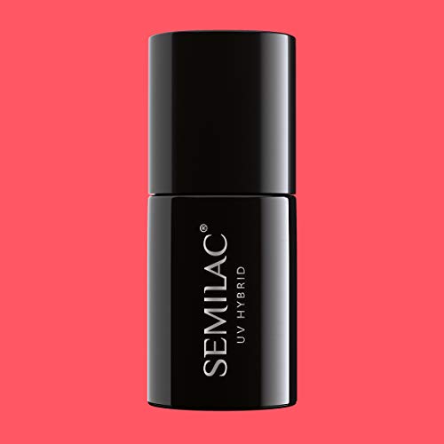 Semilac Esmalte de Uñas Híbrido, Número 006, 7 ml, Coral Clásico