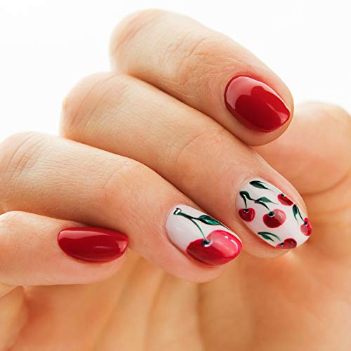 Semilac Esmalte de uñas híbrido UV, número 027, 7 ml, rojo intenso