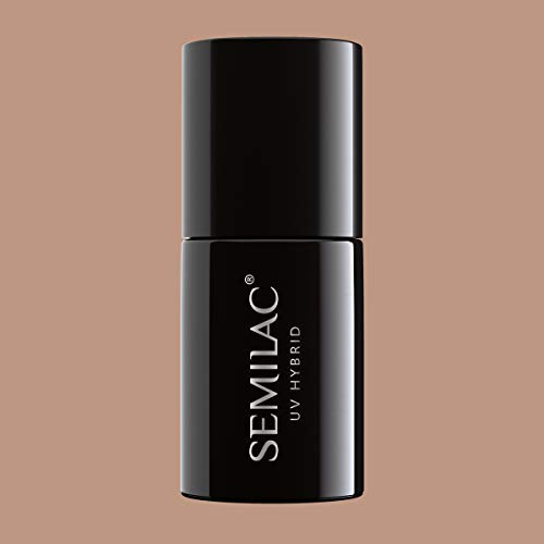 Semilac Esmalte de uñas híbrido UV, número 138, 7 ml, Perfect Nude