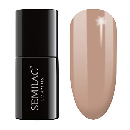Semilac Esmalte de uñas híbrido UV, número 138, 7 ml, Perfect Nude