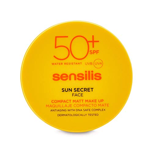 Sensilis Sun Secret - Maquillaje Compacto de Acabado Mate con SPF50+, Tono 03 Bronze - 10 g