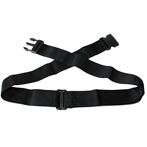 SEPOX - Correas de equipaje para maleta, cinturones de viaje, 175 cm, 2/4 piezas, iridiscentes, rojo, verde, negro, rosa, camuflaje Negro Negro 2" Ordinary Buckle