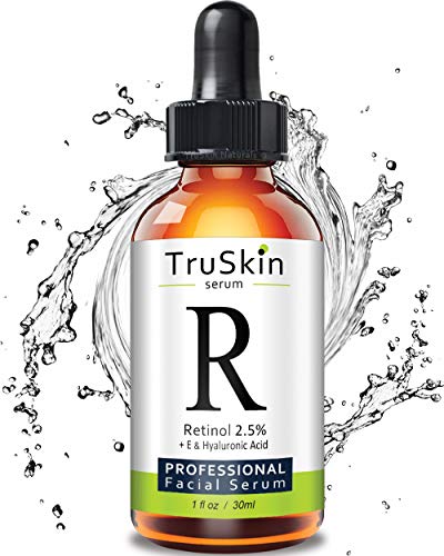 Sérum para arrugas TruSkin con Vitamina A + Ácido Hialurónico, Vitamina E, Té Verde Orgánico, Aceite de Jojoba. Ideal para su uso con Sérum TruSkin Naturals Vitamina C Antienvejecimiento, 30 ml