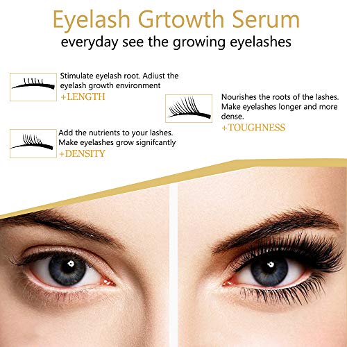 Serum Pestañas,Tratamientos Para Pestañas, Tratamiento Fortalecedory Alargador para Pestañas y Cejas,Potenciador de Pestañas con Ingredientes Naturales,5ml
