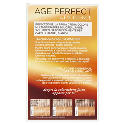 Set 6 EXCELLENCE Age Perfect 6.03 color de oro Rubio Tinte permanente del pelo