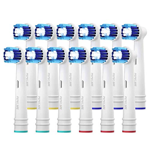 Set de 12 Precision Clean recambios para cepillo de dientes eléctrico recargable Oral B, cabezales de cepillo compatibles para Braun y Oral-B Vitality Pro Smart Genius