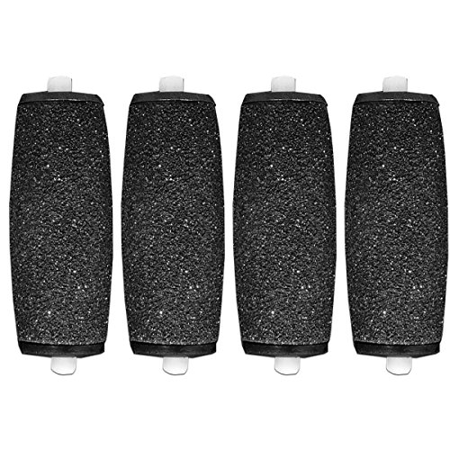 [Set de 4] Extrarugosos Rodillos Lijadores para Recambio de Scholl Velvet Smooth Diamond Crystals/Lima Electrónica Velvet Smooth Wet&Dry