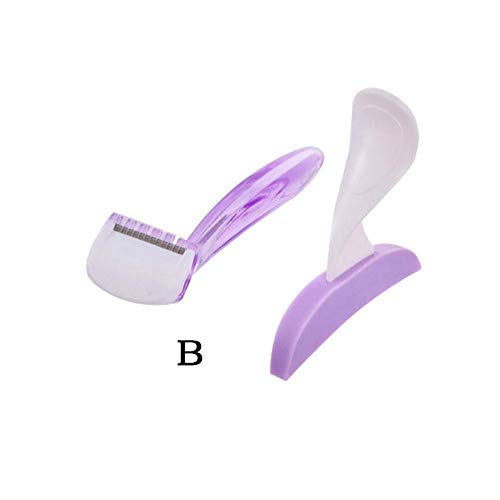 Set de afeitado de bikini para mujer, afeitadora recortadora de bikini portátil + plantilla de afeitado, para el modelado del vello púbico femenino (corazón, lineal, triángulo)