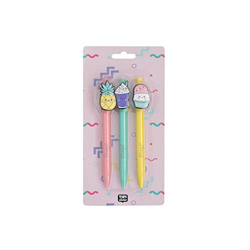 Set de tres bolis con personajes - Badges and patches