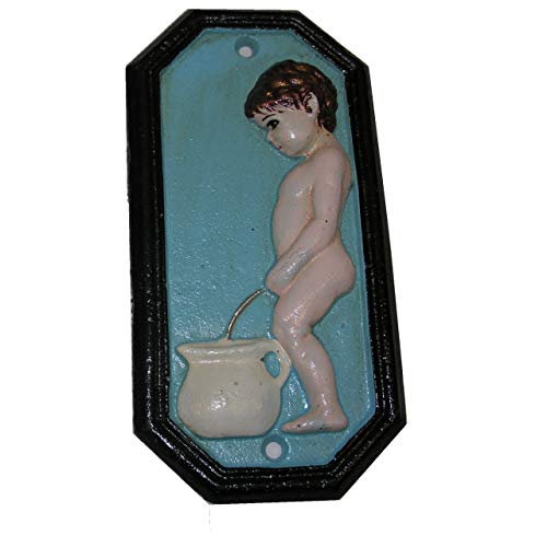 Set WC nostálgica placa de hierro puerta cartel Niño/Niña Hombre/Mujer