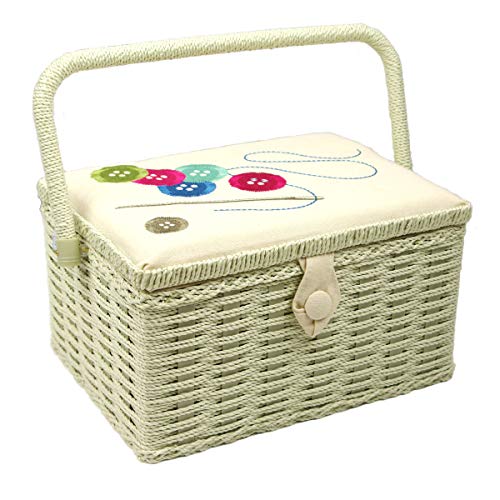 Sewing-Online Botones Aguja Hilo Crema Bordado Medio Caja de Coser FM-001