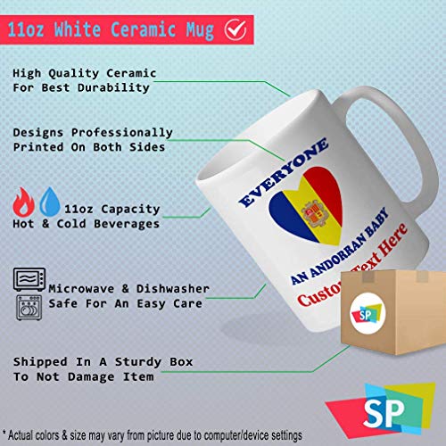 SHALLY Custom Funny Coffee Mug Coffee Cup Everyone Loves Andorran White Ceramic Tea Cup 11 OZ Personalized Text Here