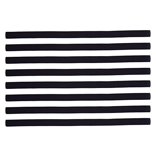 Shappy 8 Piezas Diademas Deportiva Bandas de Cabeza Elásticas Delgadas Diadema Antideslizante para Correr Fútbol Entrenamiento Yoga y Más (Negro)