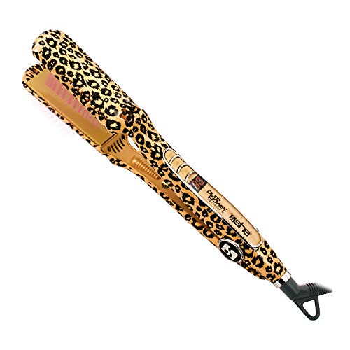 SHE Pure Power, Plancha de pelo de infrarrojos para puntas dañadas, DE cerámica y turmalina, moteado