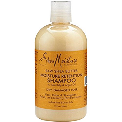 Shea Moisture Raw Shea Butter, DUO set Moisture Retention Shampoo + Restorative Conditioner, 13 Ounce, 1 each by Shea Moisture