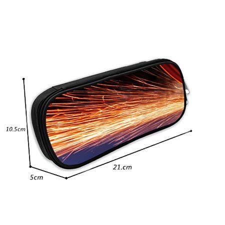 shenguang Teens Bolso para bolígrafo de alta capacidad con cremallera, portátil compacto Anime japonés Reborn. Tsunayoshi Sawada Holder Box, bolsa de maquillaje vintage para útiles escolares de