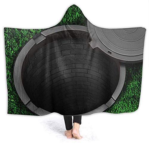 shenguang usable Sudadera con Capucha Manta alcantarillas Cubierta Hierba con Capucha Abrigo Capa Capa Polar Juvenil Duradero Oficina en casa Chal Franela con Mangas