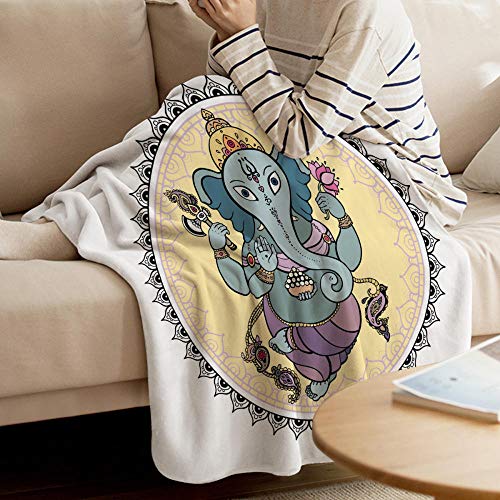 SHHSGZ Estampata 3D poliéster Manta Cobijas de Grandes Infantil Mantas Suave de Franela Mantas para Cama Bedding Mantas de Probóscide Ratón Flor-M