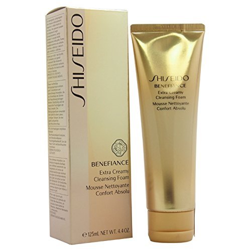 Shiseido Benefiance Wrinkle Resist24 Extra Cream Cleansing Foam for Unisex, 4.4 Ounce by Shiseido