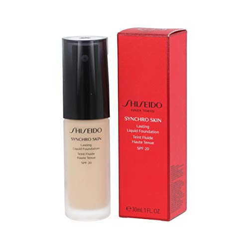Shiseido - Fondo de maquillaje Synchro Skin Lasting Liquid Foundation Golden 2 (1 unidad de 30 g)