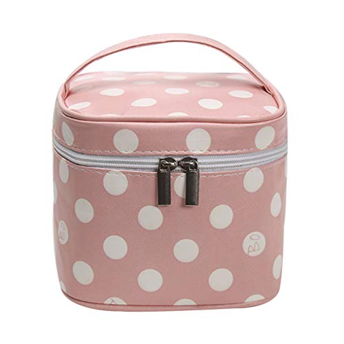 Shyymaoyi Multifunción Portátil Mujeres Rayas Punto Cactus Cosméticos Bolsa de Almacenamiento de Viaje Maquillaje Organizador de Lavado