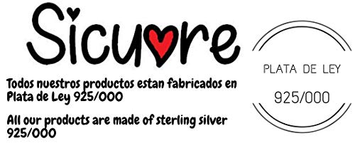 Sicuore Pendientes Simbolo Mujer Venus Para Mujer - Plata De Ley 925 Incluye Estuche Para Regalo