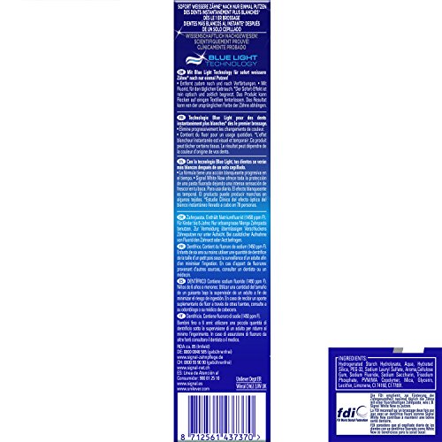 Signal White Pasta de Dientes Now - 4 paquetes de 75 ml - Total: 300 ml