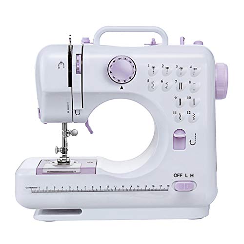 Signstek – Máquina de coser con 12 programas de costura ajustable velocidad pie de cabra (intercambiable para los principiantes niños Constructor Enthousiaste