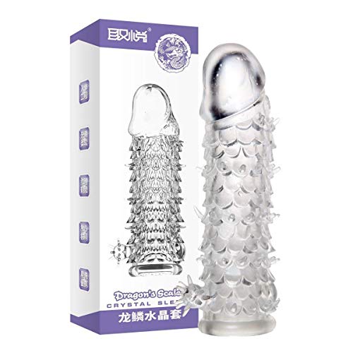 Silicone Spike Con-Dom Tipo de calidad reutilizable Permanent Bump Enhance 4 PCS Dragon Series