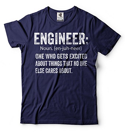 Silk Road Tees Ingeniero Definición Camiseta Ingeniero Camiseta Divertida Camiseta Divertida de los Hombres Large Armada