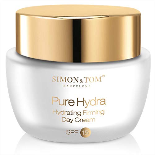 Simon & Tom – PURE HYDRA – Crema Facial de Día Hidratante con Protección SPF15, Alisa y Suaviza la piel, 50ML