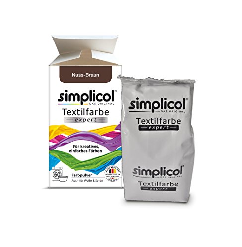 Simplicol Expert Fabric Dye Tinte de Coloración para Textiles: Lavado a Mano o Lavadora - Tiñe y Restaura Sus Telas y Ropa - marrón