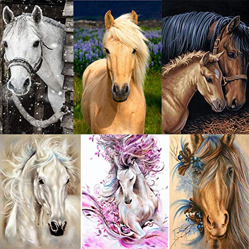 SINACO 5d Diamond - Kit de pintura para niños adultos, corona redonda completa para decoración de pared en casa, color azul, 11,8 x 15,7 pulgadas