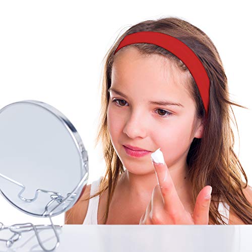 SIQUK 12 Piezas Diademas de Satén Diademas de Pelo Anchas Lisas Diademas para Mujer y Niña, 12 Colores