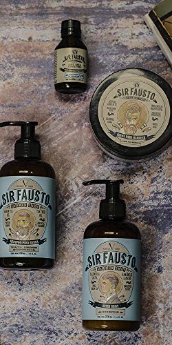 Sir Fausto After Shave Bálsamo para Después del Afeitado-Enriquecido con Caléndula & Té Verde - Efecto Mentolado- 250 ml