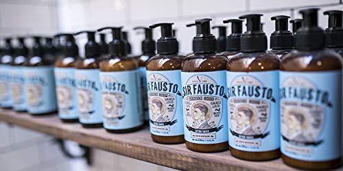 Sir Fausto After Shave Bálsamo para Después del Afeitado-Enriquecido con Caléndula & Té Verde - Efecto Mentolado- 250 ml