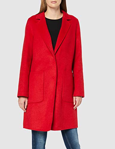 Sisley Coat Abrigo, Rojo (Rossol 015), 42 (Talla del fabricante: 40) para Mujer