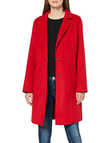 Sisley Coat Abrigo, Rojo (Rossol 015), 42 (Talla del fabricante: 40) para Mujer