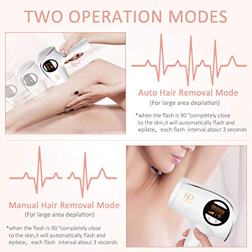 Sistema de dispositivo de depilación permanente IPL para piernas de mujeres, axilas, área de bikini y cuerpo