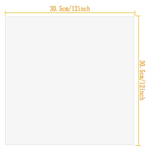 SIYI-XIU 15 PCS Hojas en Blanco de la Plantilla de Mylar Plantillas de Mylar Cuadradas Cameo Blank Stencil Sheets