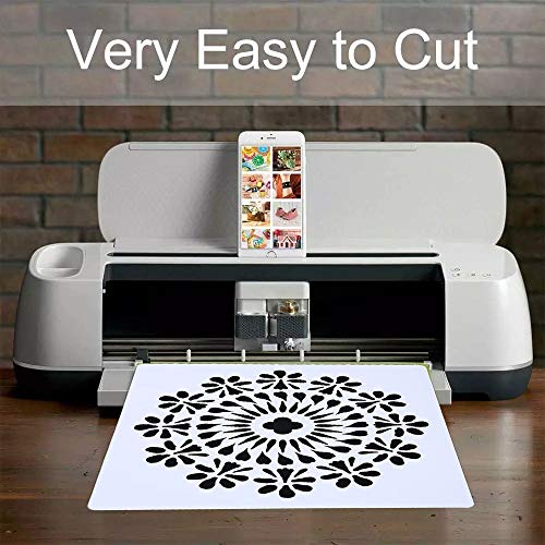 SIYI-XIU 15 PCS Hojas en Blanco de la Plantilla de Mylar Plantillas de Mylar Cuadradas Cameo Blank Stencil Sheets